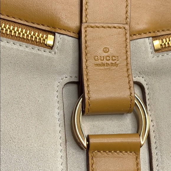 Authentic Gucci leather/suede shoulder bag - Picture 6 of 16
